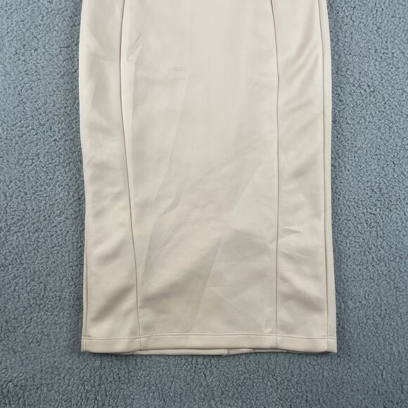 Asos Women's US 4 Pink Beige Polyester Back Zip Up Spaghetti Strap Dress - Picture 4 of 15